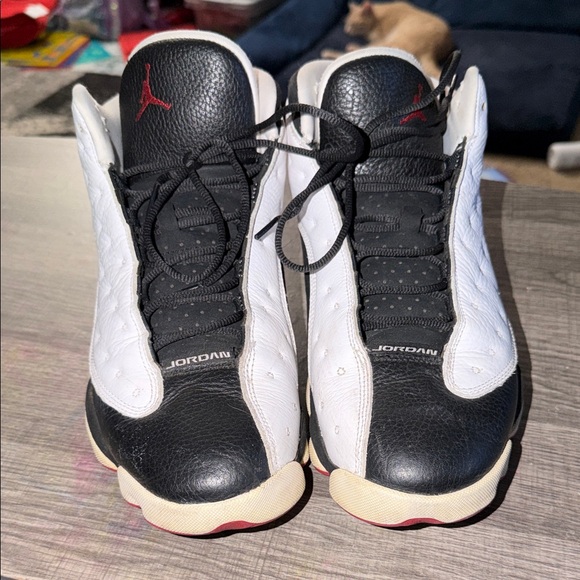 Jordan Other - Jordan Black and White Sneakers with Red Accents